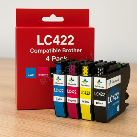 Pack de Cartouches Compatibles BROTHER LC422XL pour Imprimantes MFC J5340DW, J5345DW, J5740DW, J6540DW, J6940DW