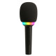 Micro-Enceinte Karaoké Bluetooth 3W avec Lumières LED RGB, Effets Vocaux Magiques et Batterie Rechargeable