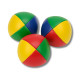 Pack de 3 Balles de Jonglage en Skaï 6,3 cm – Accessoire Idéal pour Débutants et Amateurs, Souples et Faciles à Attraper