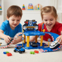 Garage de Police-Pompier 40 pcs à Assembler – Avec 1 Voiture, Rampe, Accessoires et Autocollants, Jeu de Construction et Créatif
