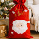 Grande Hotte de Noël XL 100x60 cm – Sac Cadeaux 3D Brodé “Joyeux Noël” avec Motif Père Noël, Décoration et Emballage Fêtes