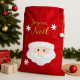 Grande Hotte de Noël XL 100x60 cm – Sac Cadeaux 3D Brodé “Joyeux Noël” avec Motif Père Noël, Décoration et Emballage Fêtes