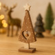 Pack de 4 Bougeoirs en Bois Noël 10cm – Décorations de Table Festives, Formes Aléatoires, Centre de Table Naturel