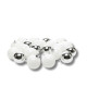 Pack de 24 Boules Polaires 60 mm Blanc/Argent – Décorations de Noël Prêtes à Suspendre pour Sapin, Table Festive