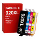 Pack de Cartouches Compatibles HP 920 XL OfficeJet 6000, 6500/E709/E710/Wireless, 6500A,/Plus, 7000/Wide , 7500A/Wide , E710A/N