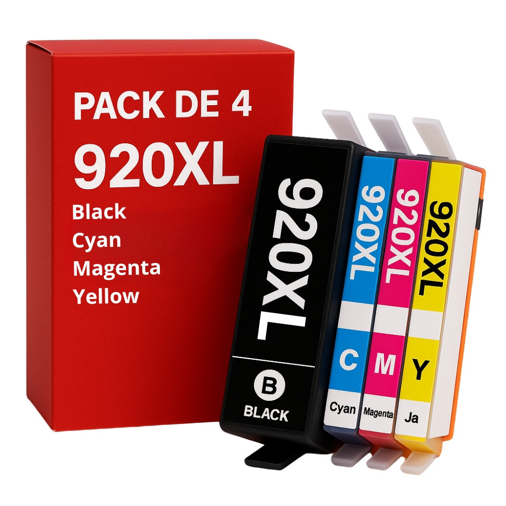 Pack de Cartouches Compatibles HP 920 XL OfficeJet 6000, 6500/E709/E710/Wireless, 6500A,/Plus, 7000/Wide , 7500A/Wide , E710A/N