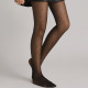 Collants Thermiques Doublure Polaire Effet Peau à Motifs Petits Pois – Chaleur et Confort Hiver, Taille Unique Noir