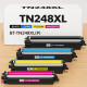 Pack de Toners Compatibles BROTHER TN248XL Imprimantes DCP L3515CDW à L3560CDW /HL L3215CW à L8240CDW/MFC L3740CDW à L8390CDW