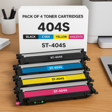 Pack de 4 Cartouches de Toners Compatibles SAMSUNG 404S pour Imprimantes Xpress C430, C430W, C480, C480FN, C480FW, C480W, C483W