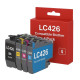 Pack de Cartouches Compatibles BROTHER LC426XL pour Imprimantes MFC J4335DW, J4340DW, J4540DW, J4540DWXL