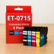 Pack de Cartouches Compatibles EPSON T0711-T0712-T0713-T0714 Imprimantes Stylus 78, 91, 92, Stylux DX, Stylux Office, Stylux SX