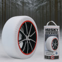 Paire de Chaussettes à Neige HUSKY Pneus Taille XL – Adhérence Neige et Verglas, Compatibles ABS, Lavables à 30º