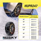Chaînes Neige HUSKY PROFESSIONAL 16mm – Haute Adhérence Anneaux en D, Véhicules Lourds 4x4 SUV, TÜV GS O-NORM, Sac de Transport