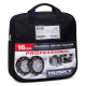 Chaînes Neige HUSKY PROFESSIONAL 16mm – Haute Adhérence Anneaux en D, Véhicules Lourds 4x4 SUV, TÜV GS O-NORM, Sac de Transport
