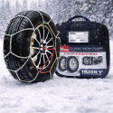 Chaînes Neige HUSKY PROFESSIONAL 16mm – Haute Adhérence Anneaux en D, Véhicules Lourds 4x4 SUV, TÜV GS O-NORM, Sac de Transport