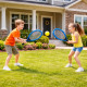 Set de Tennis Géant XL – 2 Raquettes 55 cm, Volant et Balle Souple, Couleurs Aléatoires, Jeu d’Extérieur Enfants et Famille