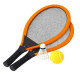 Set de Tennis Géant XL – 2 Raquettes 55 cm, Volant et Balle Souple, Couleurs Aléatoires, Jeu d’Extérieur Enfants et Famille