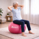 Ballon de Yoga et Pilates 56 cm en PVC – Couleur Aléatoire – Charge Max 150 kg – Fitness, Gainage, Rééducation et Étirements