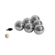 Jeu de Pétanque en Métal – 6 Boules avec Housse de Transport, Cochonnet et Cordon de Mesure – Loisirs Extérieur