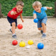 Set de 6 Boules de Pétanque Enfants Colorées – Avec Cochonnet et Boîte de Rangement Noire – Jeu d’Extérieur Ludique