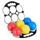 Set de 6 Boules de Pétanque Enfants Colorées – Avec Cochonnet et Boîte de Rangement Noire – Jeu d’Extérieur Ludique