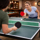 Set Complet de Tennis de Table avec 2 Raquettes, 2 Balles, Filet avec Fixation et Sac de Transport – Installation Rapide