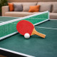 Set Complet de Tennis de Table avec 2 Raquettes, 2 Balles, Filet avec Fixation et Sac de Transport – Installation Rapide