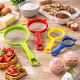 Set de 4 Tamis à Farine Colorés – Tailles Différentes, Tamisage Fin pour Pâtisserie, Cuisine et Desserts