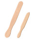 Set de 2 Spatules en Bois pour Crêpes 29 cm & 38 cm – Bout Rond et Pointe, Idéales pour Étaler et Retourner Sans Rayures
