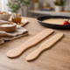 Set de 2 Spatules en Bois pour Crêpes 29 cm & 38 cm – Bout Rond et Pointe, Idéales pour Étaler et Retourner Sans Rayures