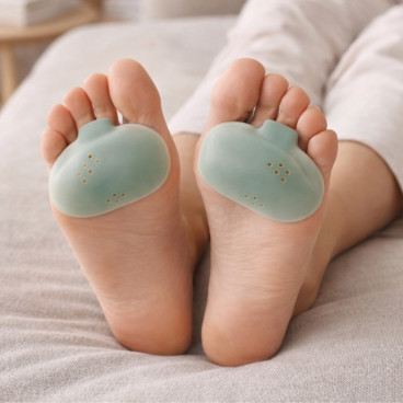 Paire de Coussinets Plantaires Avant du Pied MENTHOGEL® – SEBS Souple et Flexible, Amorti Confortable, Menthe Fraîche