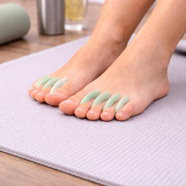 Set de 4 S&eacute;parateurs d&rsquo;Orteils MENTHOGEL (2 Tailles) &ndash; SEBS Souple, Anti-Frottements, Confort Marche, Odeur Menthe Fra&icirc;che