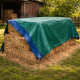 Bâche de Protection Tissée 2 x 3 M 60 gm² – Polyéthylène Double Face, Coins Renforcés et Œillets Métalliques – Multi-Usages