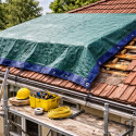Bâche de Protection Tissée 3 x 4 M 60 g/m² – Polyéthylène Double Face, Coins Renforcés et Œillets Métalliques – Multi-Usages