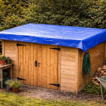 B&acirc;che de Protection Tiss&eacute;e 4 x 6 M 60 g/m&sup2; &ndash; Poly&eacute;thyl&egrave;ne Double Face, Coins Renforc&eacute;s et &OElig;illets M&eacute;talliques &ndash; Multi-Usages