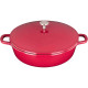 Sitram 716946 Sauteuse cocotte 6-en-1 Ø28 cm fonte aluminium effet pierre sans PFOA, vapeur, rôtissoire, induction & four