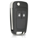 Coque de Clé de Voiture Pliable à 2 Boutons OPEL & CHEVROLET