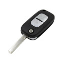 Coque clé 2 boutons noire compatible Renault Clio 3, Kangoo 2, Master 3, Modus, Twingo 2, Wind