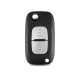 Coque clé 2 boutons noire compatible Renault Clio 3, Kangoo 2, Master 3, Modus, Twingo 2, Wind