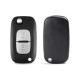 Coque clé 2 boutons noire compatible Renault Clio 3, Kangoo 2, Master 3, Modus, Twingo 2, Wind