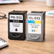 Cartouches Compatibles CANON PG-512 CL-513 Imprimantes Pixma iP 2700 et iP 2702 & Pixma MP 230 à MP 499 & Pixma MX 320 à MX 420