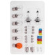 Coffret Complet d’Ampoules Auto H7 55W avec 18 Ampoules et 12 Fusibles – Kit de Remplacement Indispensable pour Véhicule