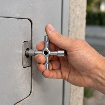 Cl&eacute; Universelle Multifonctions GEKO &agrave; 4 Voies &ndash; Cl&eacute; Polyvalente Compacte en Alliage