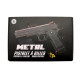 Pistolet à billes métal 23 cm – 0,30 J avec munitions incluses