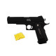 Pistolet à billes métal 23 cm – 0,30 J avec munitions incluses