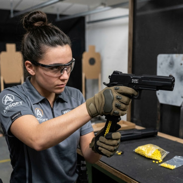 Pistolet &agrave; billes m&eacute;tal 23 cm &ndash; 0,30 J avec munitions incluses