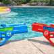 Pistolet à Eau Électrique 36 cm Longue Portée – Lanceur d’Eau Automatique Piscine et Plage, Couleur Aléatoire Bleu ou Rouge