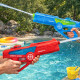 Pistolet à Eau Électrique 36 cm Longue Portée – Lanceur d’Eau Automatique Piscine et Plage, Couleur Aléatoire Bleu ou Rouge