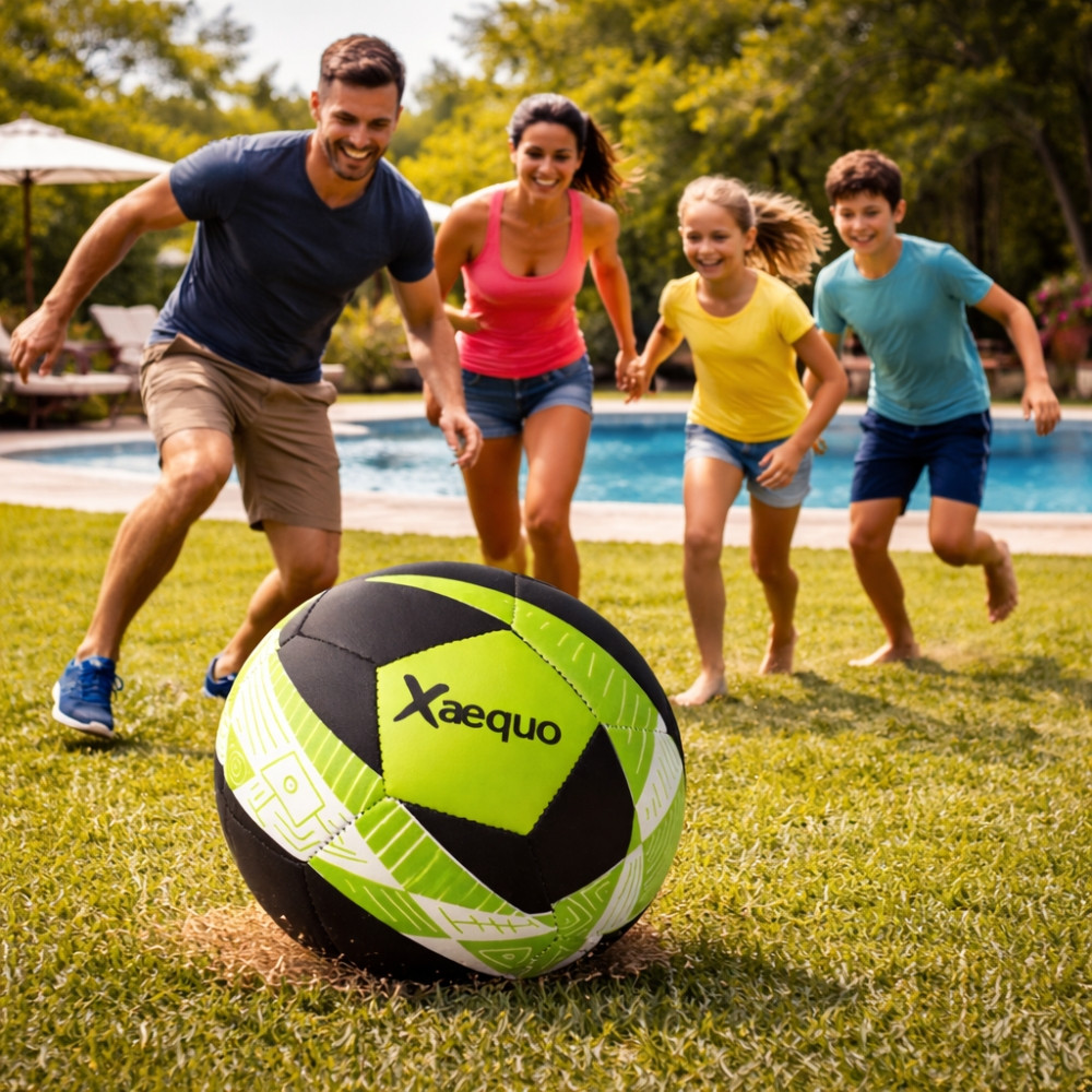 Ballon de Foot Américain Taille 9 en Néoprène Soft – Résistant à l’Eau, Idéal Plage, Piscine et Jardin