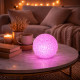 Lot de 2 Boules Lumineuses LED 8 cm Effet Cristal avec Changement de Couleurs Automatique – Veilleuses Décoratives pour Chambre